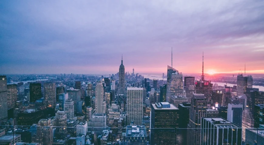New York e i suoi grattacieli visti dall'alto